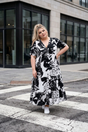 Vincenzo Allocca oversized viscose  BOHO A-lijn jurk apart