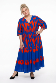 Vincenzo Allocca oversized viscose  BOHO A-lijn jurk apart