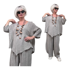 Moonshine oversized linnen top/tuniek apart