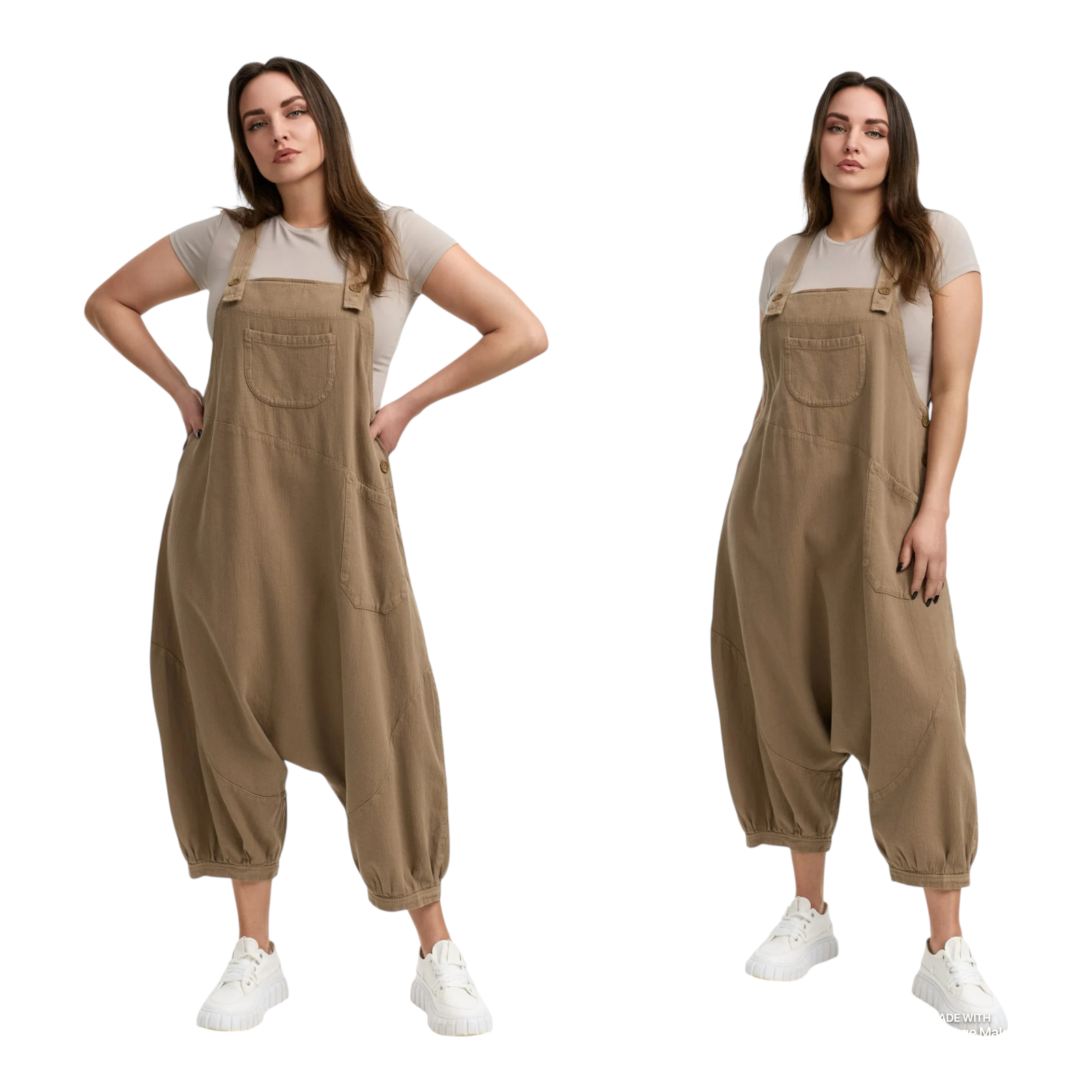KEKOO design katoen overall