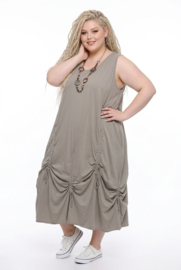 Moonshine katoen A-lijn jurk stretch