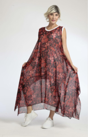 AKH oversized chique chiffon A-lijn  jurk/overjurk /tuniek apart