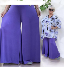 ITALY Mode jersey viscose  wijde broek apart /zeer rekbaar//in meerdere kleuren