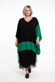 CN-G oversized viscose tuniek zwart