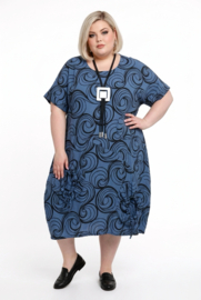 LaBass viscose ballon jurk/in meerdere kleuren