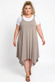 ITALIA MODA  viscose A-lijn jurk +  T-shirt stretch/in meerdere kleuren
