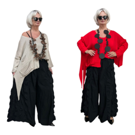 Moonshine oversized katoen  gebreide top stretch/in meerdere kleuren