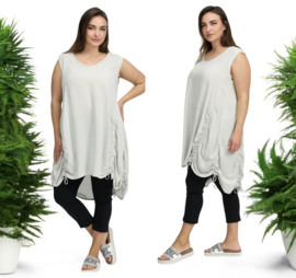 KEKOO design  oversized viscose/katoen A-lijn  jurk/tuniek