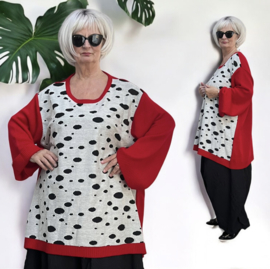Naveed  oversized viscose gebreide top/poncho stretch/in meerdere kleuren