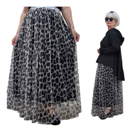 ITALIA MODA viscose tule rok /gevoerd