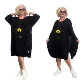 Vincenzo Allocca oversized viscose  A-lijn jurk/tuniek apart stretch