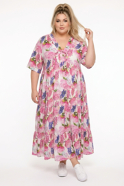 Vincenzo Allocca oversized viscose  BOHO A-lijn jurk apart