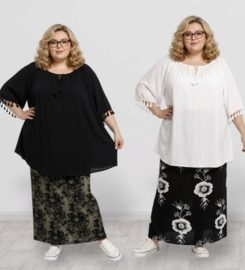 ITALIA oversized viscose zomer blouse/top/in meerdere kleuren