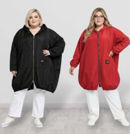 SERANO oversized  tussenjas  waterbestendig met ritssluiting en capuchon /in meerdere kleuren