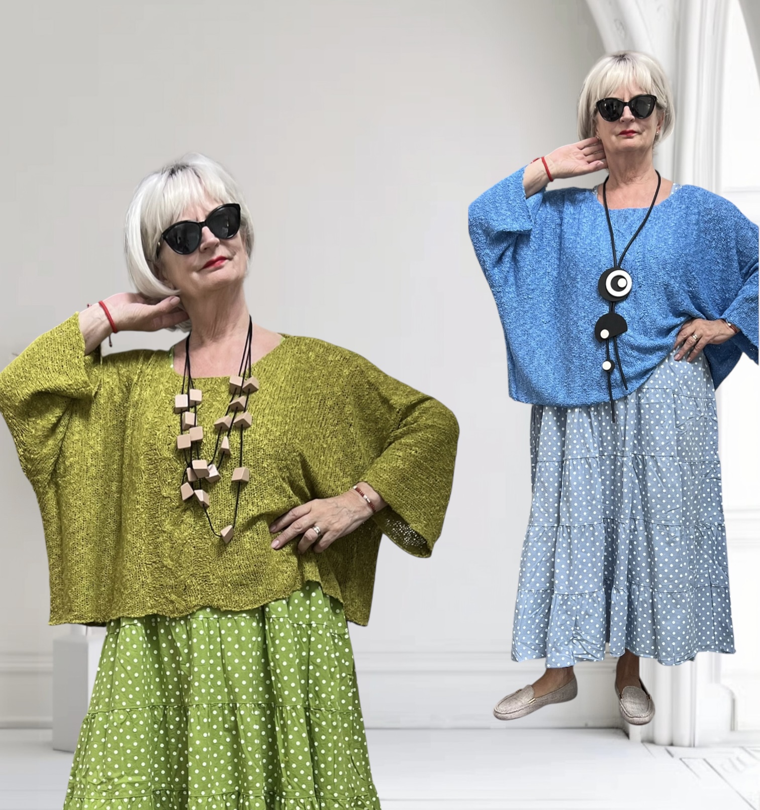MB katoen/acryl oversized zacht  gebreide top stretch /in meerdere kleuren