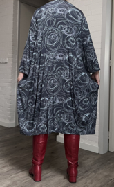 Ophilia viscose A-lijn jurk/tuniek  stretch