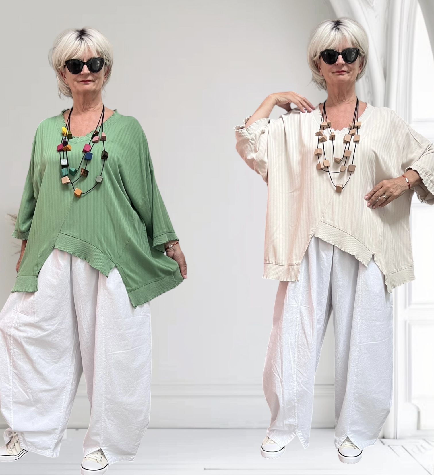 KEKOO design viscose top/ in meerdere kleuren