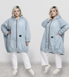 SERANO oversized  tussenjas  waterbestendig met ritssluiting en capuchon /in meerdere kleuren