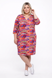 Ophilia premium kwaliteit katoen jurk  stretch