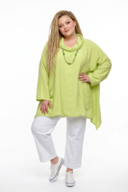 ITALIA MODA viscose tuniek met capuchon /in meerdere kleuren