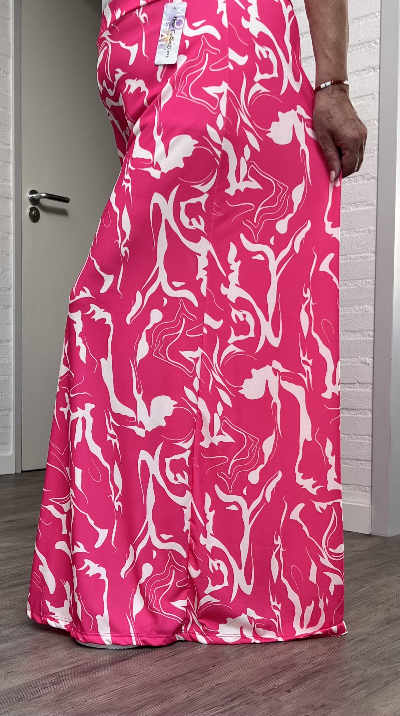 ITALY Mode jersey viscose  wijde broek apart /zeer rekbaar