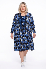 ITALIA Moda oversized viscose A-lijn jurk stretch