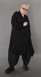 AKH oversized viscose vest van zachte fijngebreide kwaliteit apart stretch zwart