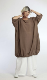 AKH viscose/linnen  A-lijn jurk/tuniek met zakken apart