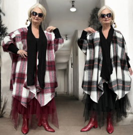 Sissy Italia oversized zachte winter katoen blazer/vest/jas /in meerdere kleuren