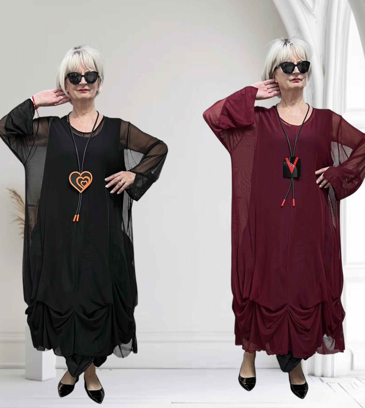 Moonshine A-lijn tule overjurk stretch/in meerdere kleuren