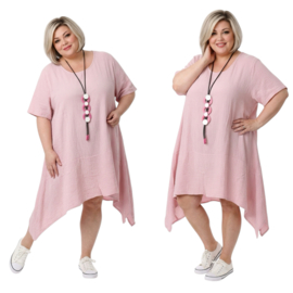 ITALIA MODA oversized mousseline katoen A-lijn tuniek