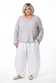 Moonshine katen/linnen look ballonbroek apart wit