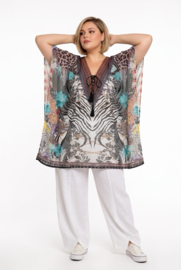 ONE OF A KIND  viscose zomer poncho/tuniek
