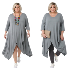 Moonshine oversized  viscose tricot tuniek apart stretch