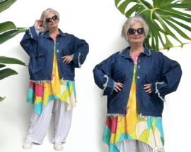 Sissi oversized katoen jeans blazer/jas/apart stretch