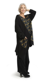 AKH  oversized  viscose tuniek/jurk zwart /stretch