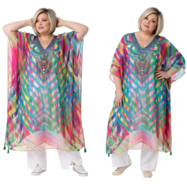 ONE OF A KIND  zomer poncho/tuniek ( extra groot)