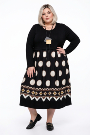 ITALIA MODA katoen/viscose jurk met zakken /stretch
