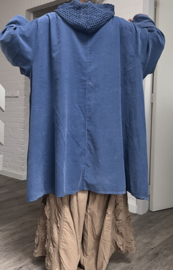 ITALIA MODA oversized katoen fijn corduroy blazer/jas/ apart/in meerdere kleuren