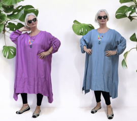 ITALIA MODA viscose tuniek met ketting, niet doorschijnend/in meerdere kleuren