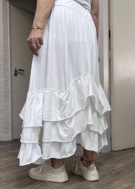 Moonshine katoen jersey rok wit