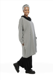 AKH oversized viscose mix ballon jurk apart/tuniek/stretch