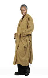 AKH oversized viscose mix jersey A-lijn blazer/vest apart stretch