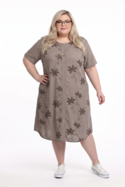 ITALIA MODA  viscose geborduurde jurk/in meerdere kleuren