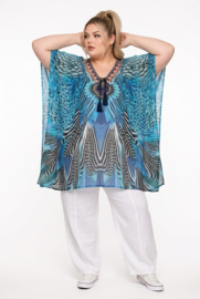 ONE OF A KIND  viscose zomer poncho/tuniek