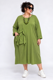 ITALIA MODA katoen jurk met zakken /stretch/in meerdere kleuren