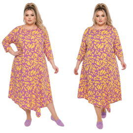 AKH oversized viscose A-lijn zomerjurk /apart