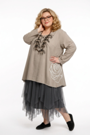 Moonshine jeresy katoen A-lijn tuniek stretch/in meerdere kleuren