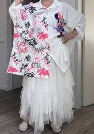 ITALIA oversized viscose blouse/hemd