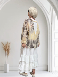 Charme katoen/viscose de modieuze kleuring oversized top stretch